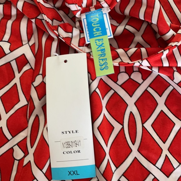 Dress A-Line Geometric Sleeveless Scoop-neck - Picture 6 of 8